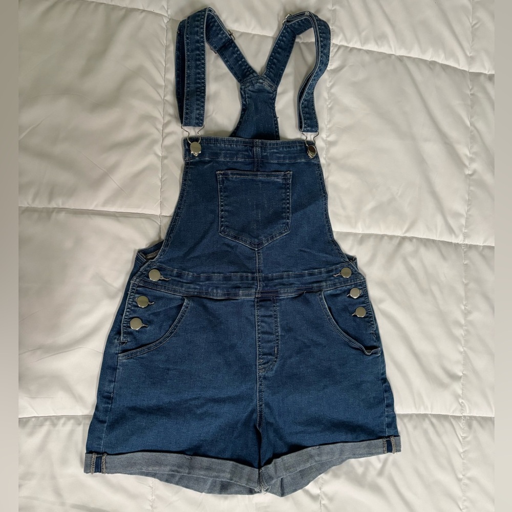 Denim Overalls with Adjustable Straps